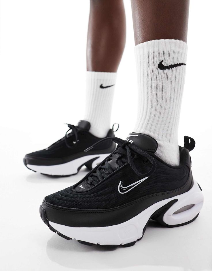 Black and white Air Max Portal sneakers
