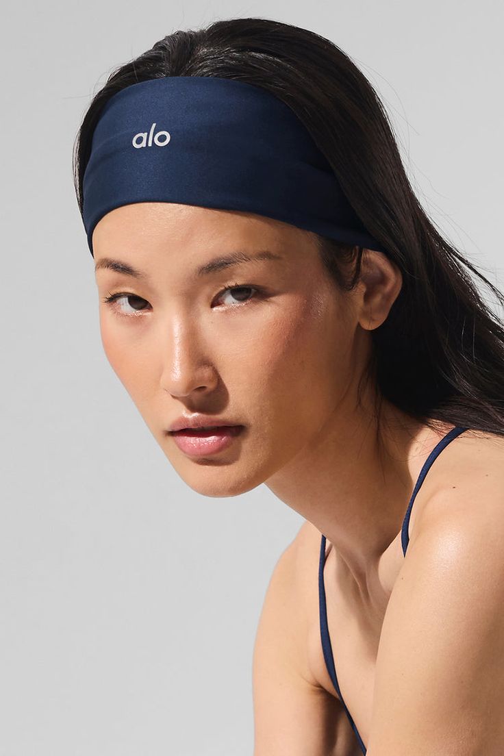 Navy sports headband